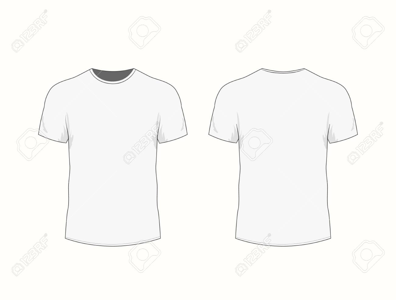 Camiseta Blanca Para Hombre Con Manga Corta En La Parte Camiseta blanca para hombre con manga corta en las vistas