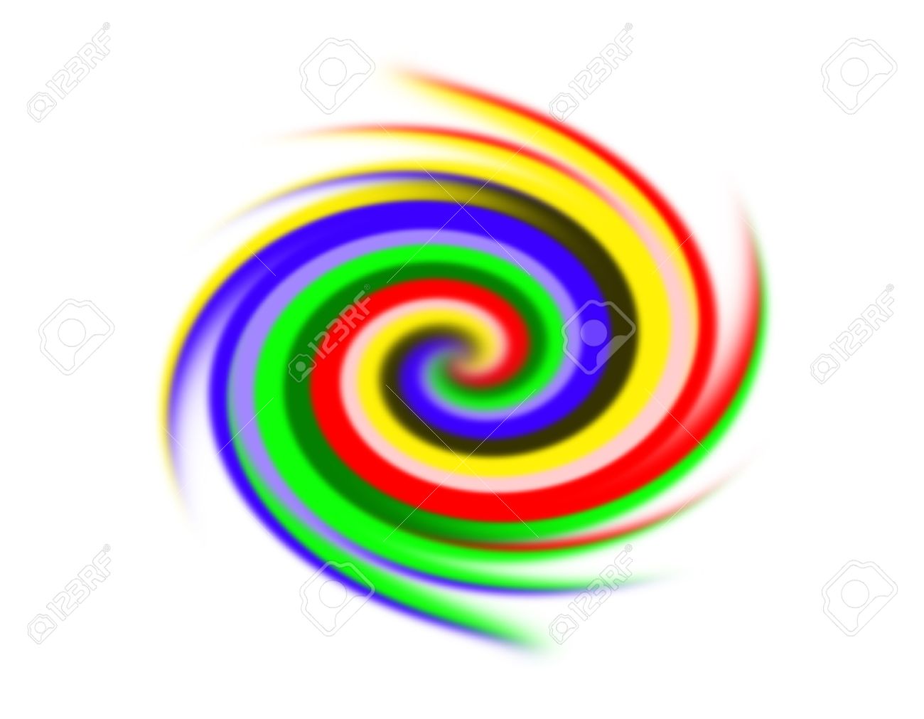 Illustration De Fond Tourbillonnant Peinture De Surface Spirale De Couleurs Differentes Spirale De Couleur Sur Fond Blanc Banque D Images Et Photos Libres De Droits Image