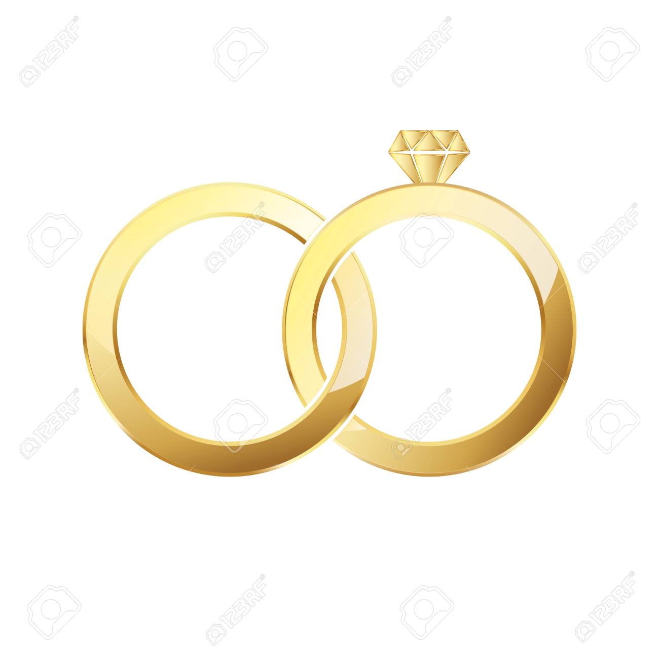 golden ring and ring