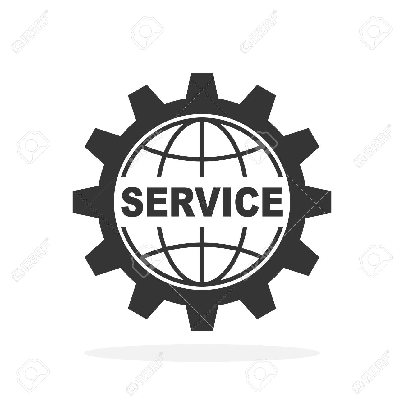 Vector Service Icon Isolated. Black Web Service Icon In Flat Design. Service  Concept Royalty Free SVG, Cliparts, Vectors, And Stock Illustration. Image  133662631.