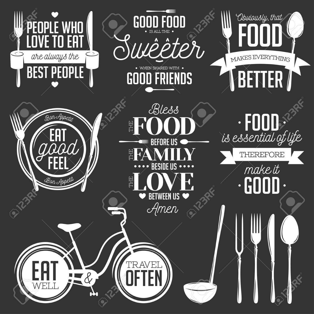 Fixed of typical food stuff comparable typographic quotations. Vector case in point graphic regarding Kitchen Printable known as Fastened of basic foods very similar typographic rates. Vector case in point