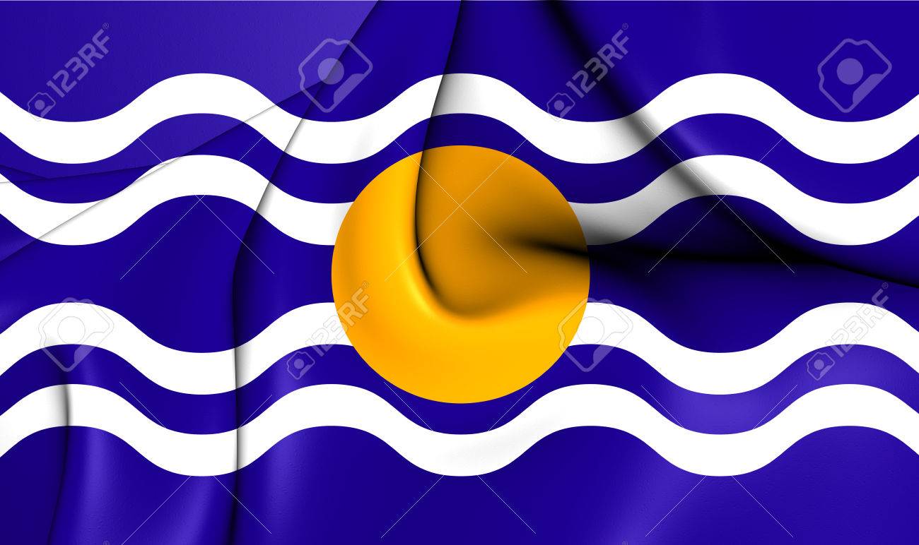 3D Flag Of The West Indies Federation 1958 1962 Close Up 3D Flag Of The West Indies Federation 1958 1962 Close Up