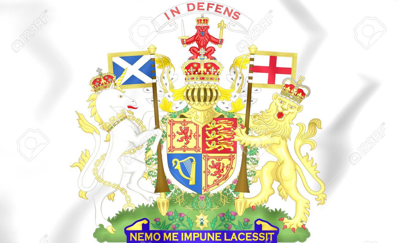 イギリス スコットランド の紋章付き外衣 3 D イラスト の写真素材 画像素材 Image