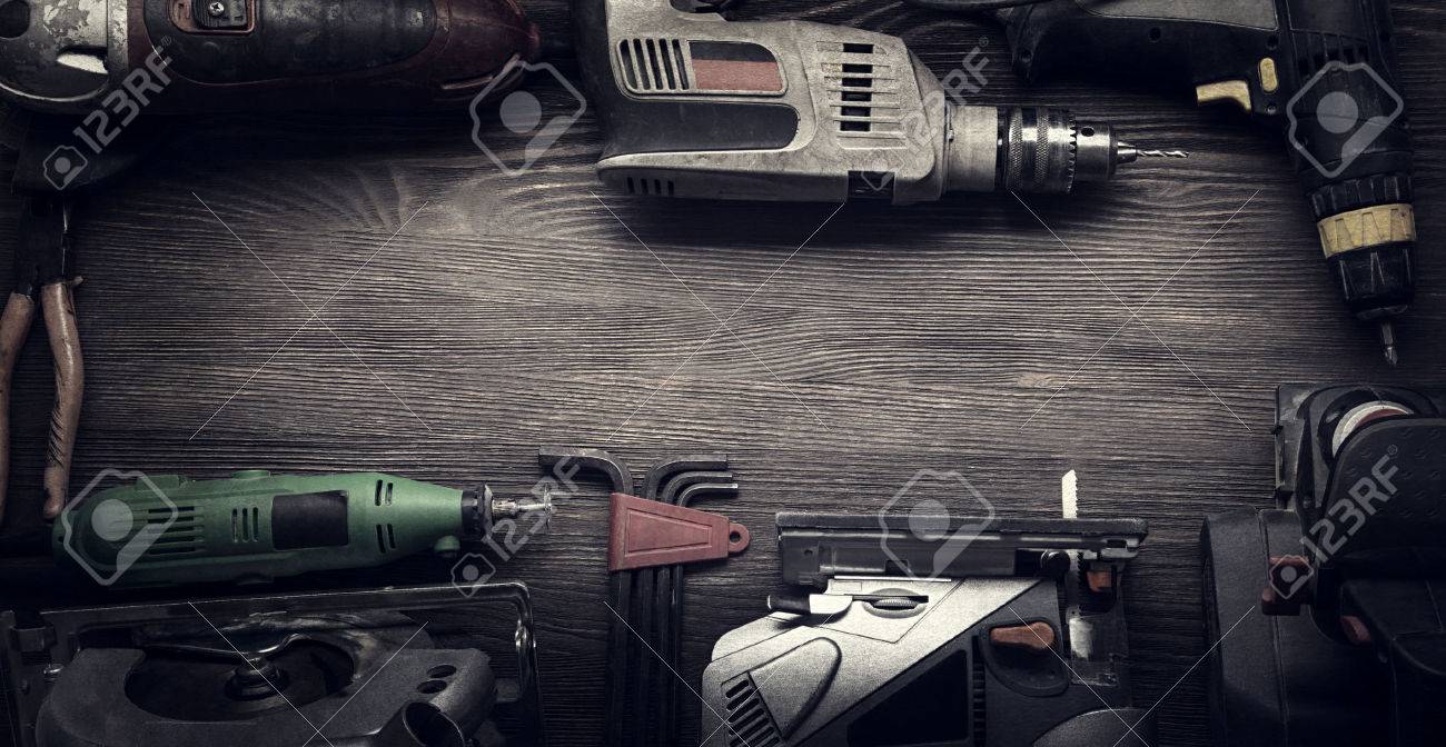 Electric hand tools (screwdriver Drill Saw jigsaw jointer) photo processing: instagram - 48636525 Electric hand tools (screwdriver Drill Saw jigsaw jointer) photo processing: instagram - 48636525