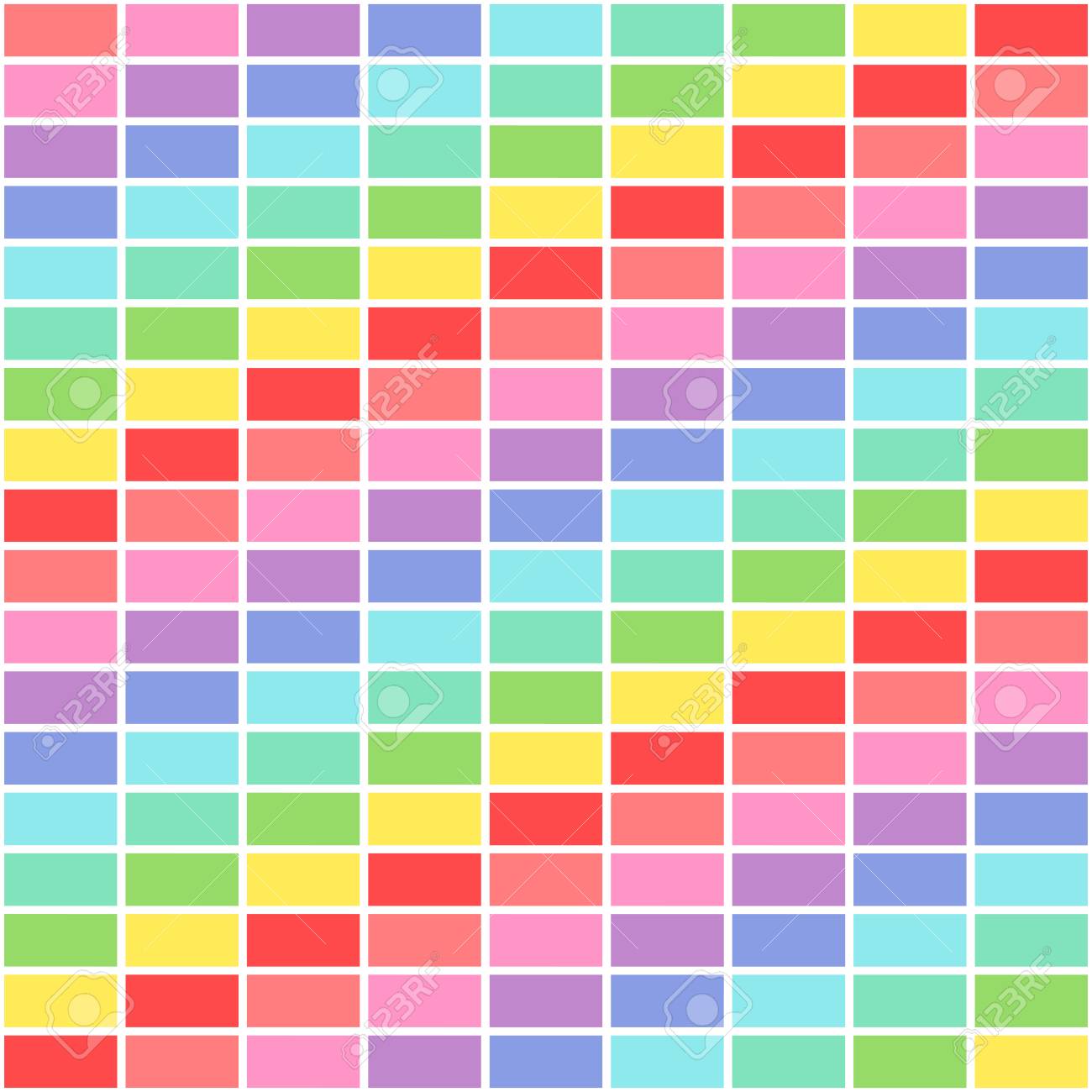 Colorful Vector Seamless Pattern Dance Floor In 80s Style Vector