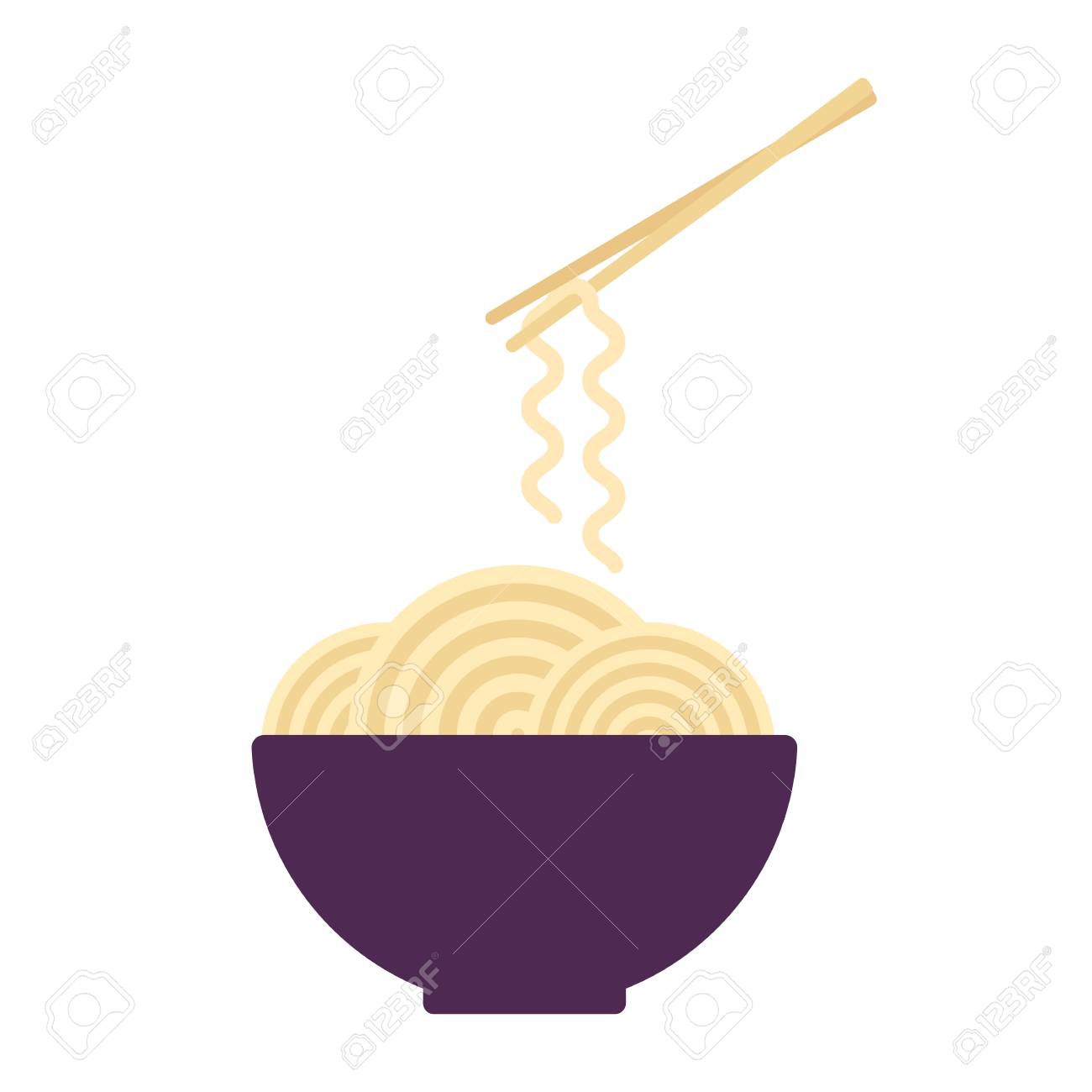 Bowl With Ramen Noodles Royalty Free Cliparts Vectors And Stock