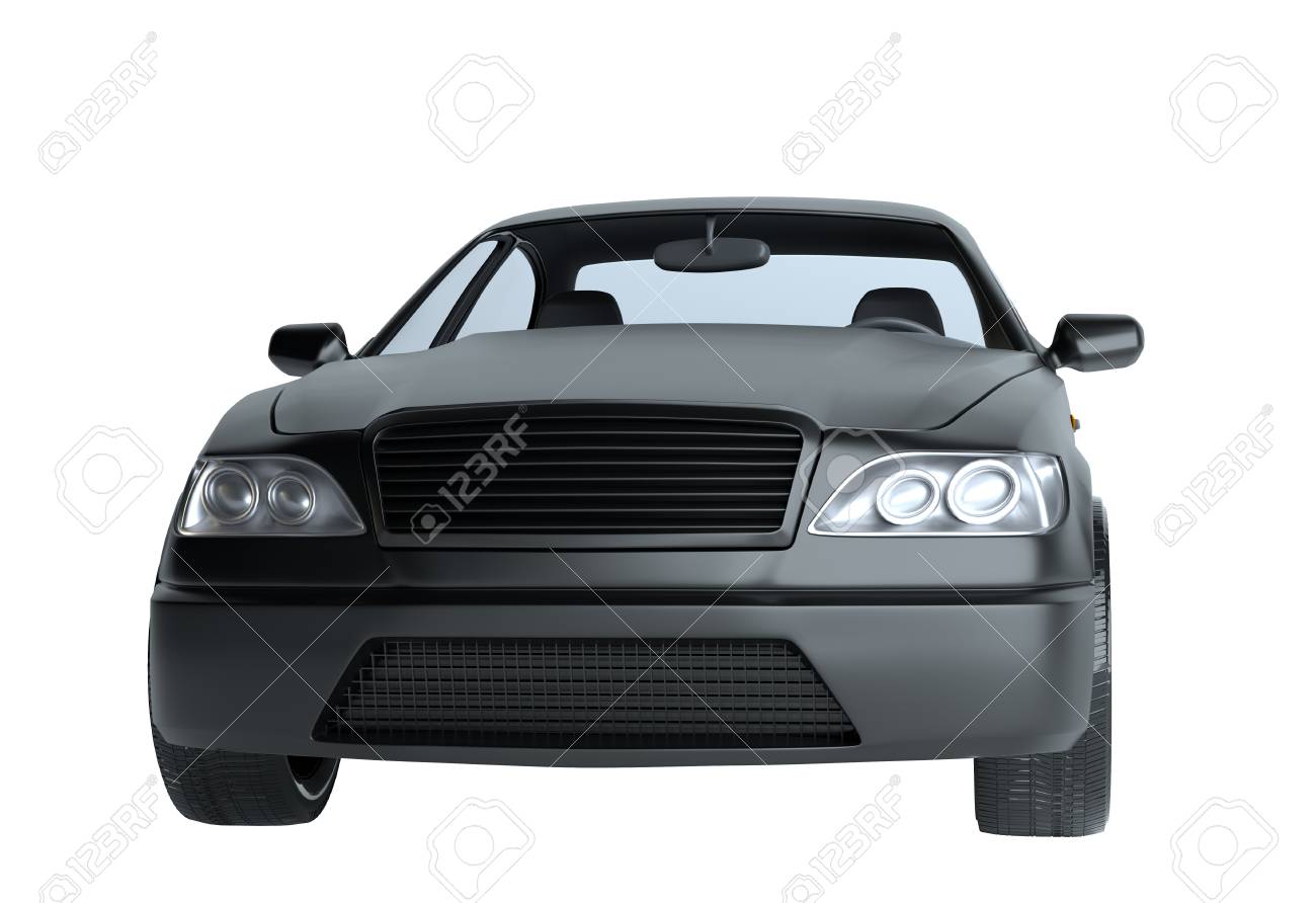 白で隔離された車 白い塗料 3dレンダリング の写真素材 画像素材 Image