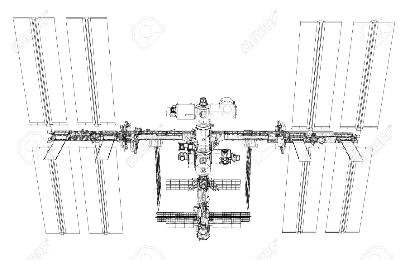 Space Station Regenerative ECLSS Flow Diagram - NASA, image size:1300x834