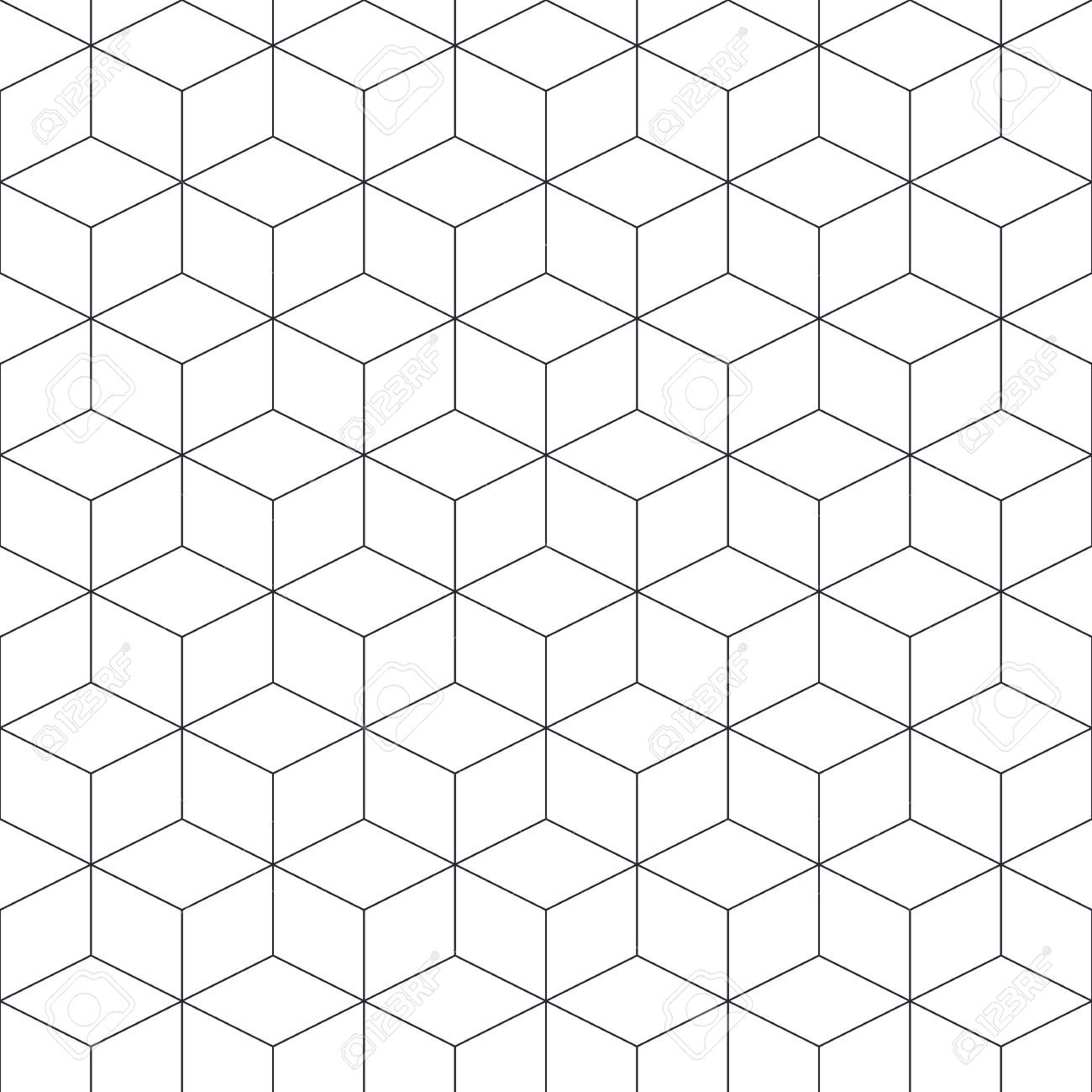 輪郭抽象的な幾何学的なシームレス パターン背景が透明です 壁紙 Web ページ 印刷物に使用できます のイラスト素材 ベクタ Image