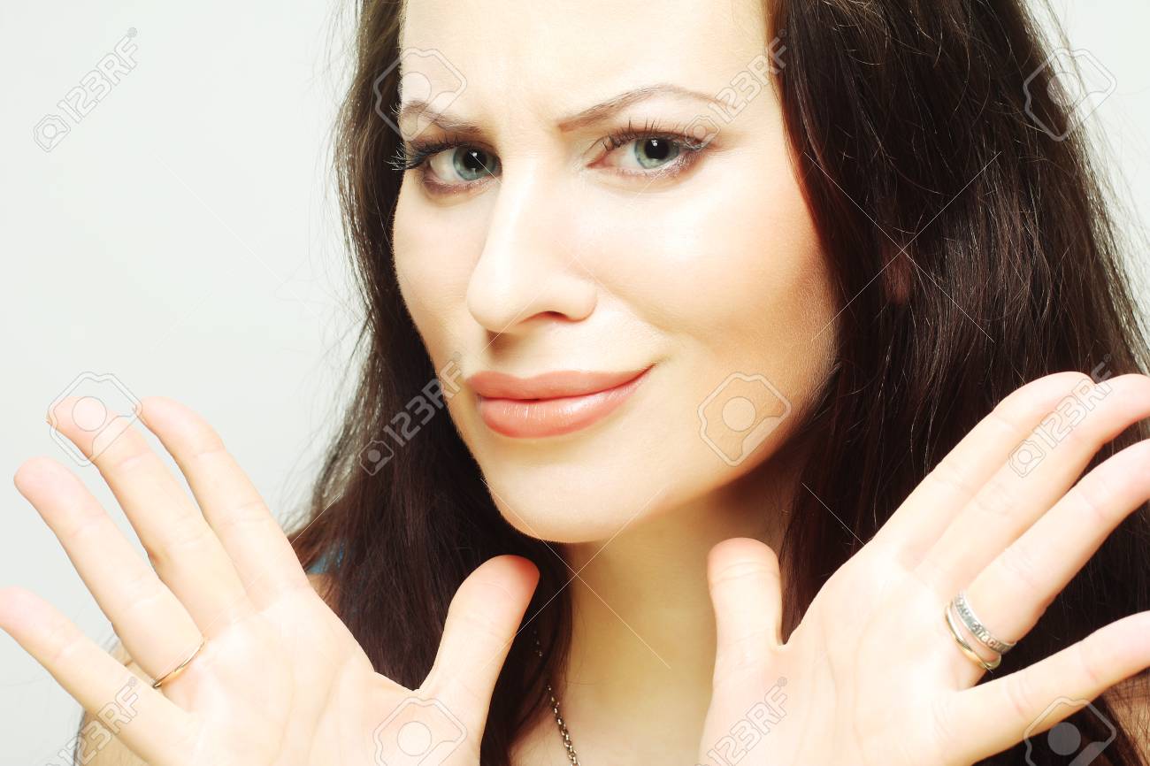 woman making a funny