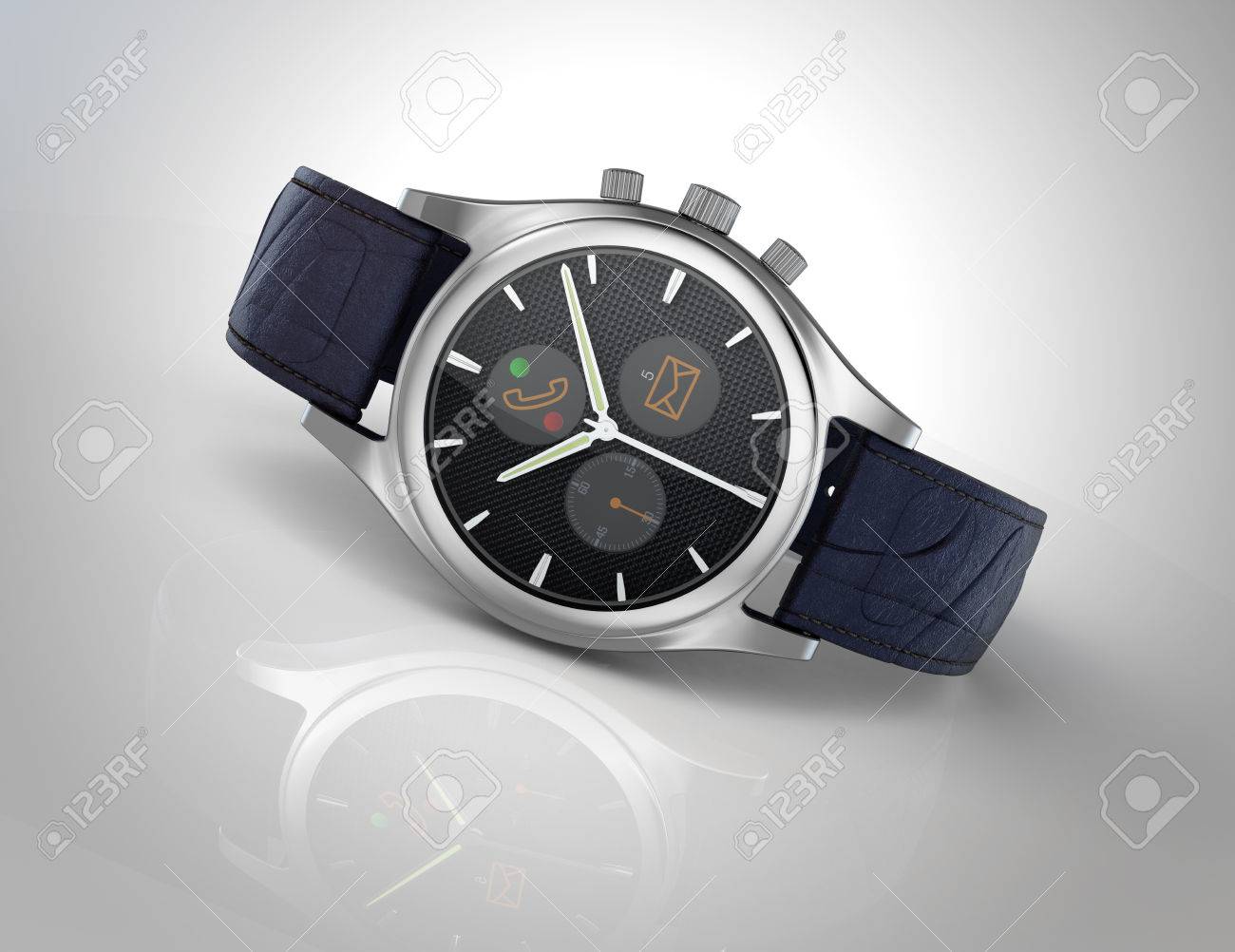 analog watch with notifications