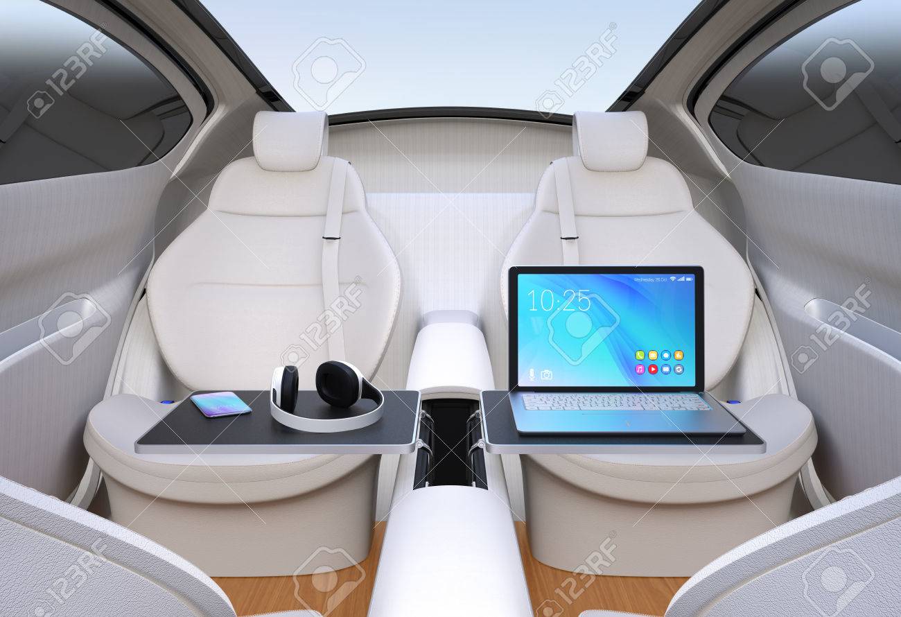自律車のインテリア 席の周りになって ノート Pc スマート フォンと折りたたみテーブルのヘッドフォン モバイル オフィスのコンセプトです 3 D レンダリング イメージ の写真素材 画像素材 Image 自律車のインテリア 席の周りになって ノート Pc スマート フォンと折りたたみテーブルのヘッドフォン モバイル オフィスのコンセプトです 3 D レンダリング イメージ の写真素材 画像素材 Image
