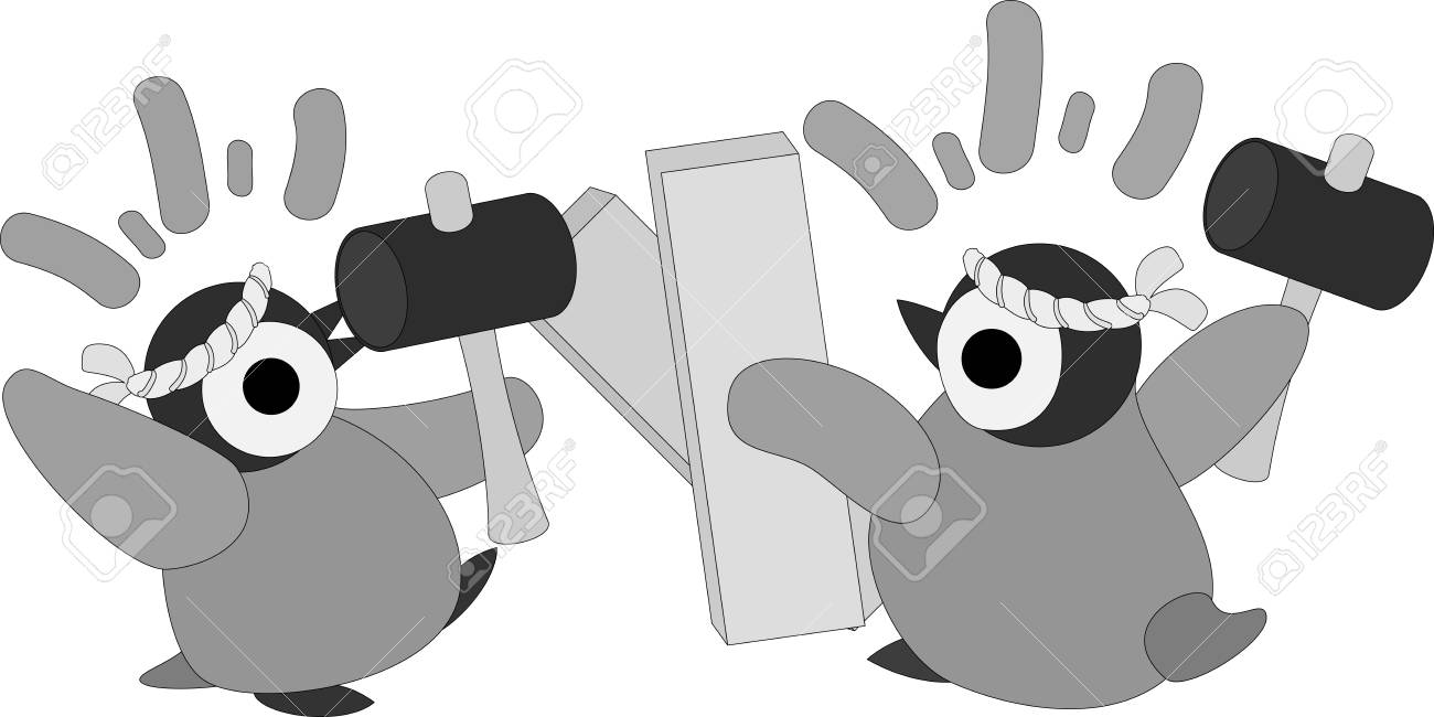 大工さんの姿はかわいい赤ちゃん のイラスト素材 ベクタ Image