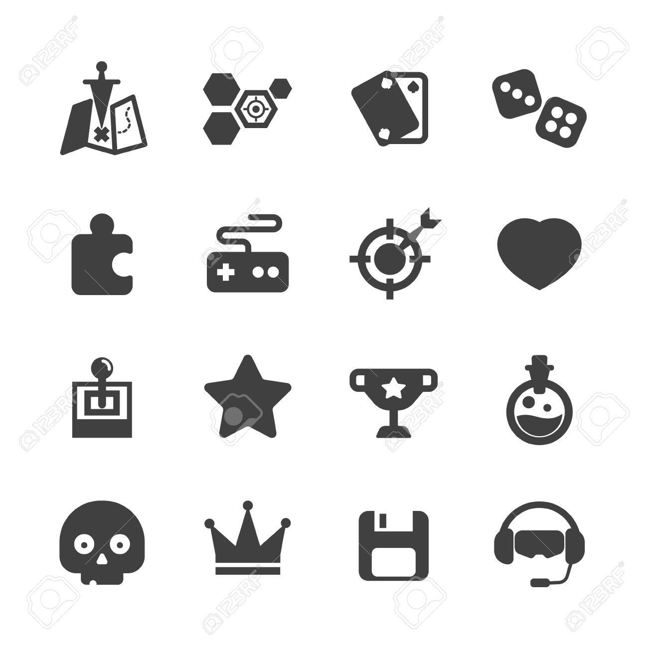 ゲームのジャンル趣味レクリエーション アイコンのベクトルを設定 のイラスト素材 ベクタ Image