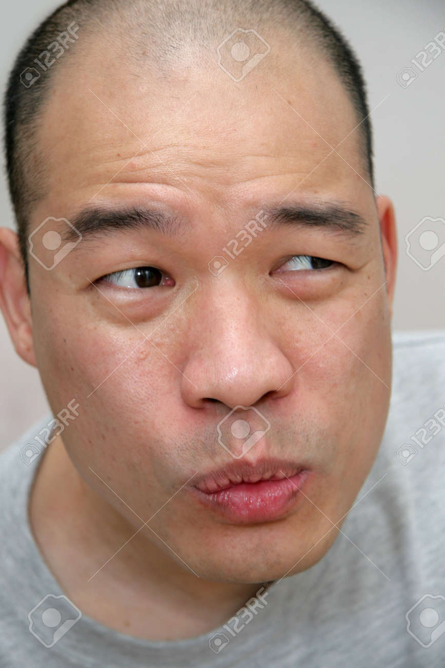 Funny Expression On Face Of Oriental Chinese Person Stock Photo, Picture  and Royalty Free Image. Image 509139.