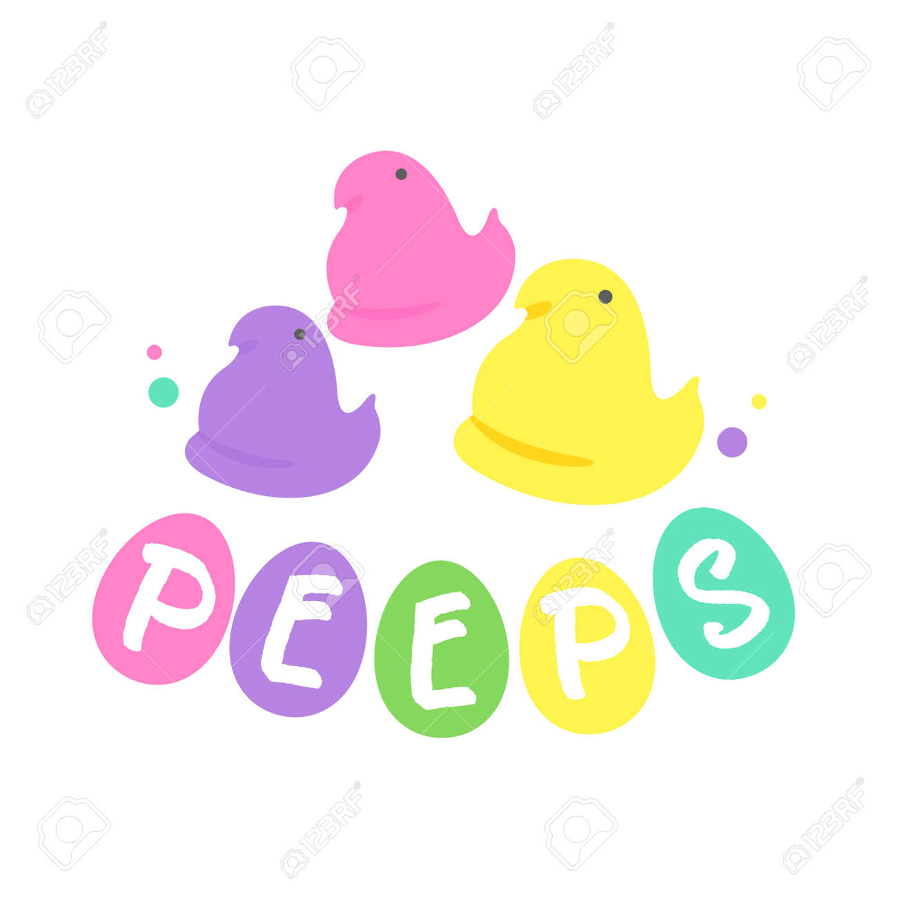 Easter Peeps. Simple Rabbit Vector Various Colors Made From Candy And  Marshmallows. For Celebrating Easter. Royalty Free SVG, Cliparts, Vectors,  and Stock Illustration. Image 183161450.