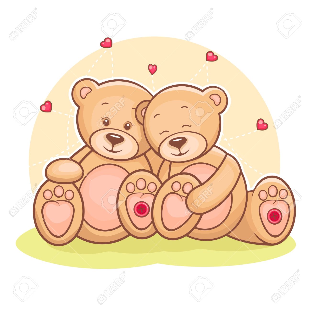 illustration of loving couple
