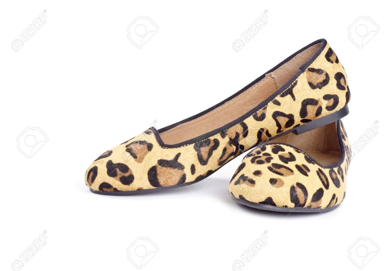 flat shoes animal print