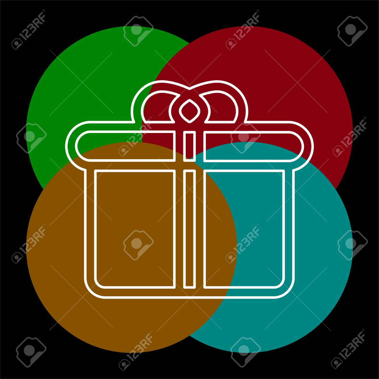 Gift Box Logo For Business Company Simple Gift Box Logotype Royalty Free Cliparts Vectors And Stock Illustration Image 124387882
