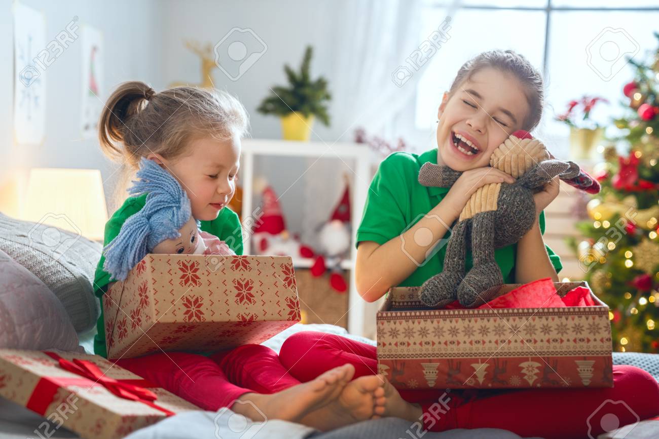 merry christmas and happy holidays cheerful cute childrens girls cute childrens images