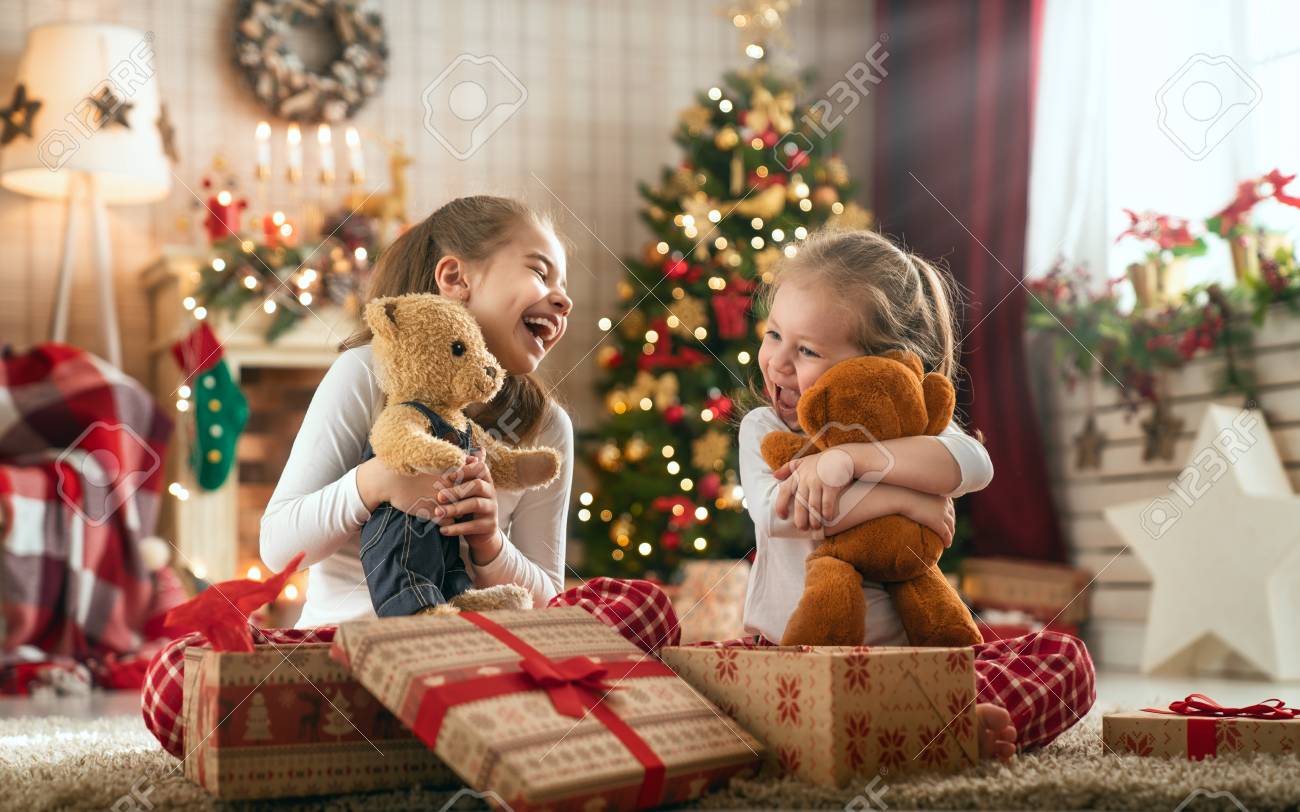 merry christmas and happy holidays cheerful cute childrens girls cute childrens images