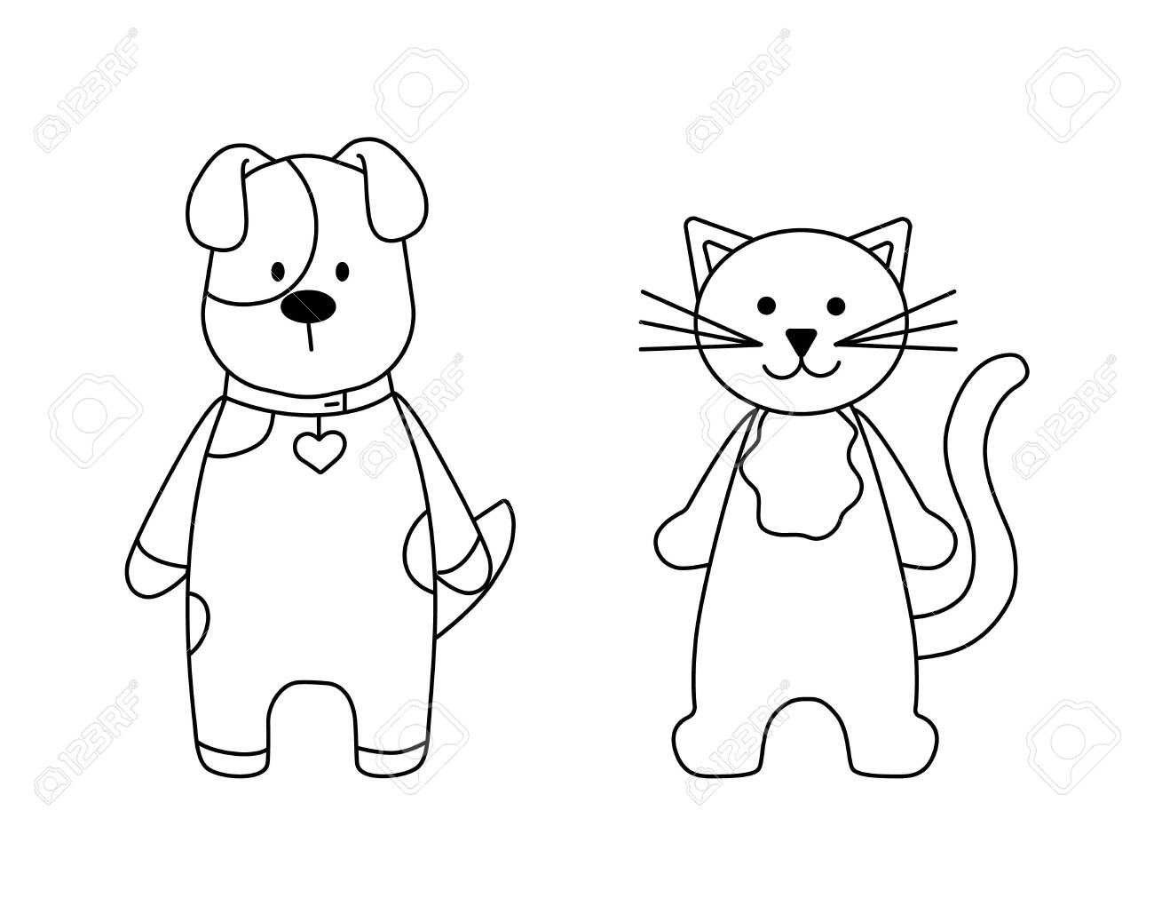 Featured image of post Cat Easy Cute Cartoon Animals / How to draw + color pusheen cat step by step easy cute cartoon cat.