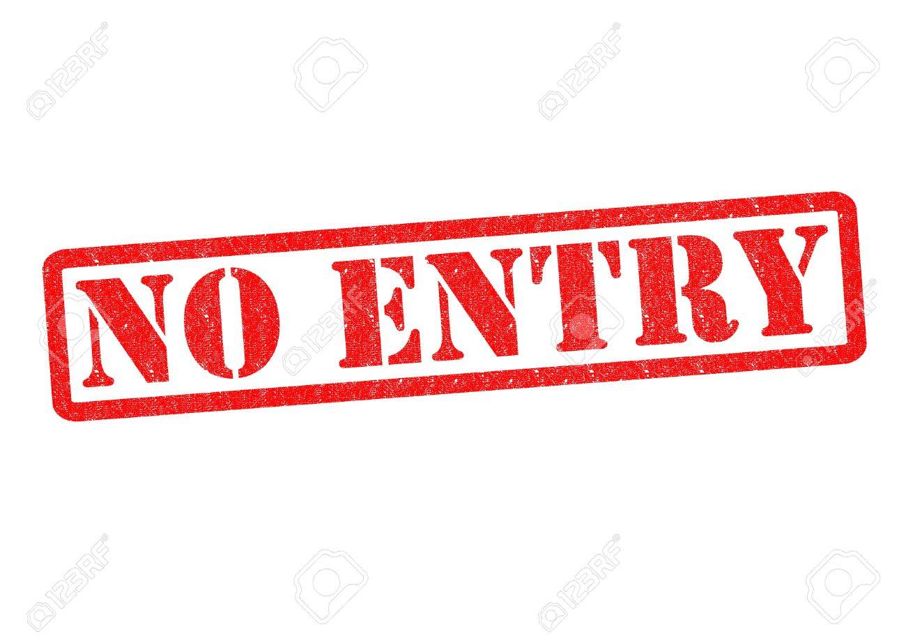 no entry rubber stamp over a white background stock photo no entry rubber stamp over a white background stock photo