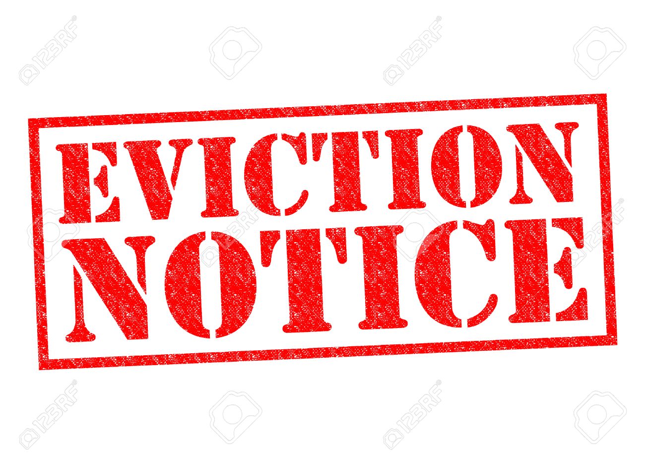 EVICTION NOTICE red Rubber Stamp over a white background. - 32450634 EVICTION NOTICE red Rubber Stamp over a white background. - 32450634