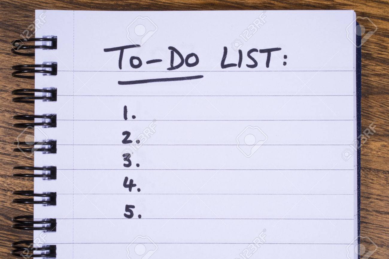 a checklist for things to do things to do checklist