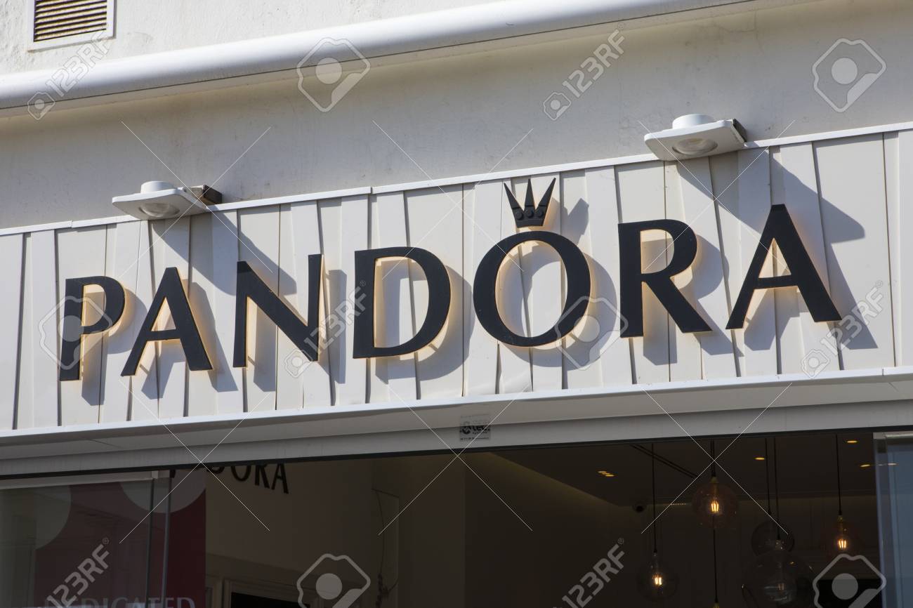 Lanzarote Spain January 20th 2018 The Logo Of Pandora The