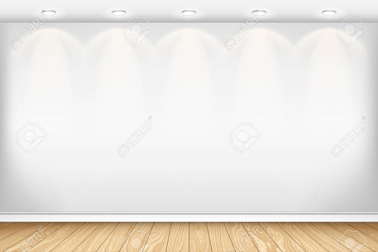 Empty White Wall And Parquet Interior Empty Room Vector Illustration Royalty Free Cliparts Vectors And Stock Illustration Image 69328052