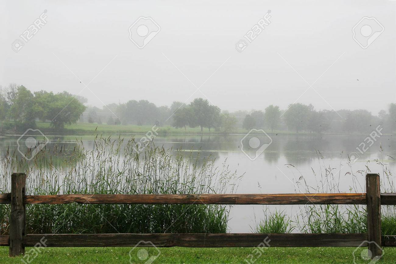 a wooden split rail