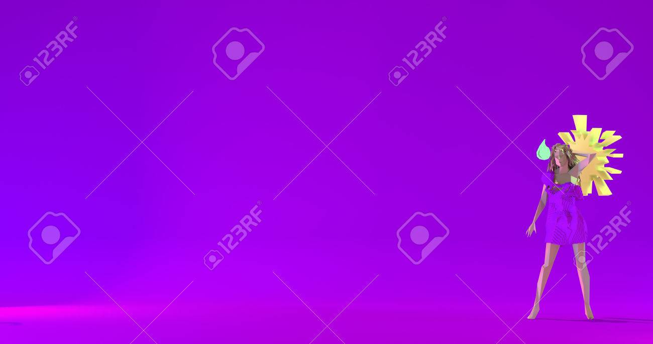 Destaco La Mujer Nerviosa Colorida Ilustracion Poli Baja Fondo Morado 3d Fotos Retratos Imagenes Y Fotografia De Archivo Libres De Derecho Image 64902118