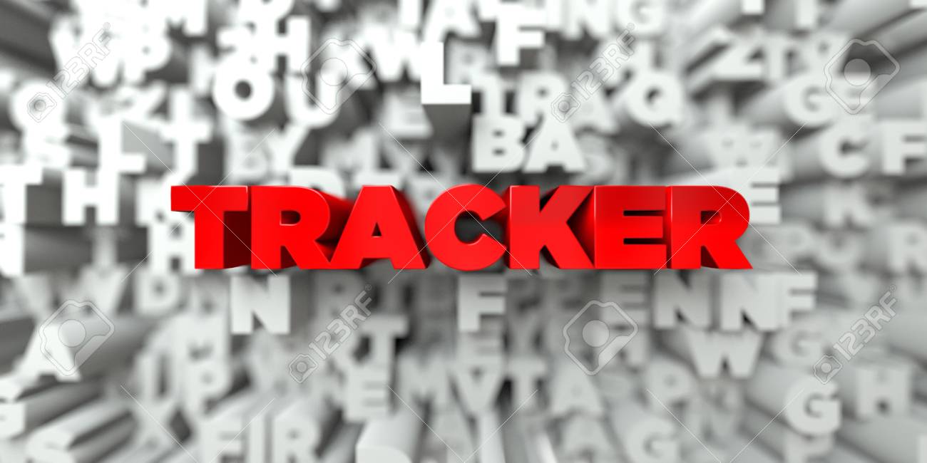 tracker red text on