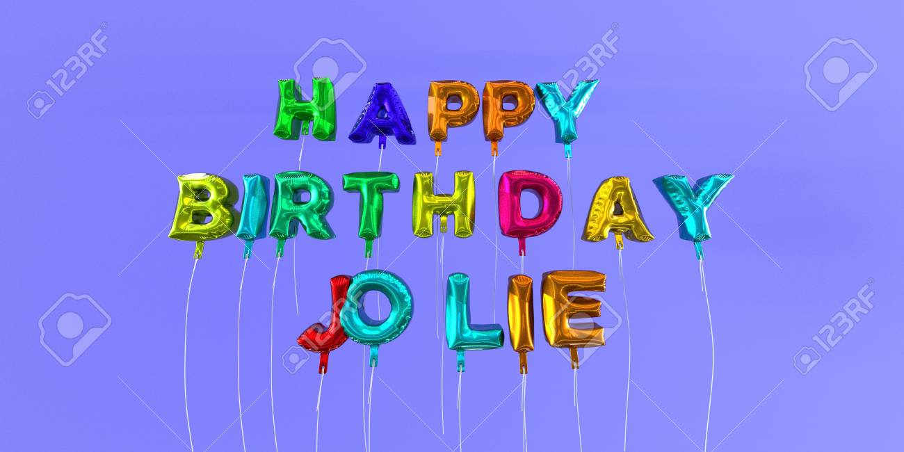 Joyeux Anniversaire Carte Jolie Avec Le Texte De Ballon 3d Rendu Image Cette Image Peut Etre Utilisee Pour Une Ecard Ou Une Carte Postale D Impression Banque D Images Et Photos Libres De