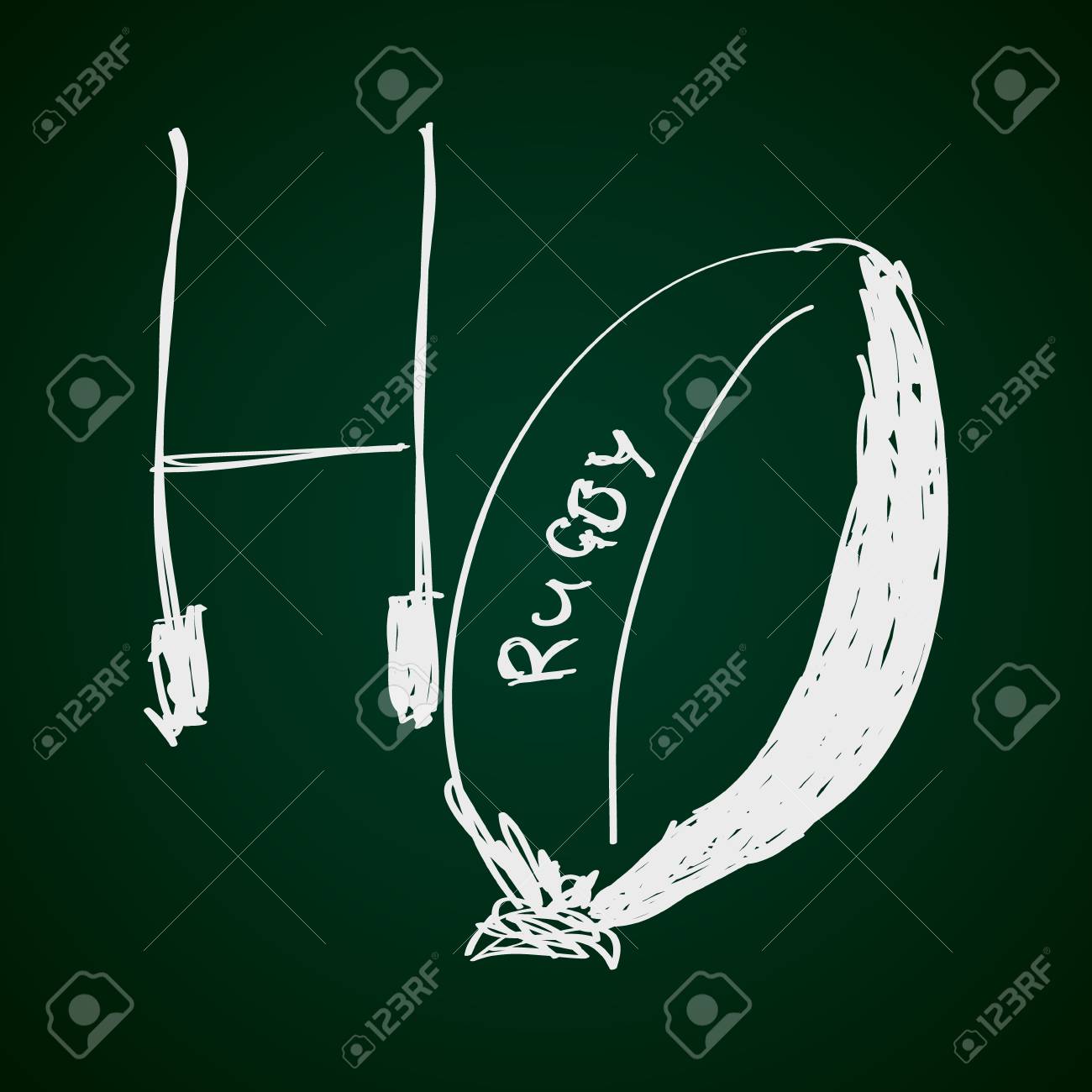 ラグビー ボールの簡単な手描き落書き のイラスト素材 ベクタ Image ラグビー ボールの簡単な手描き落書き のイラスト素材 ベクタ Image