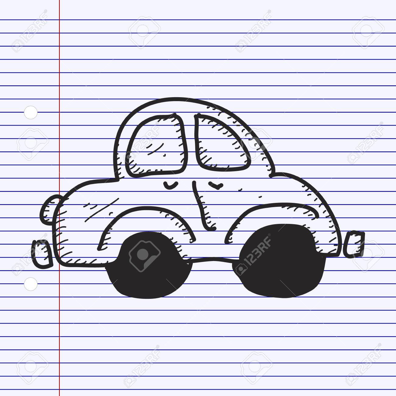 車の簡単な手描き落書きのイラスト素材 ベクタ Image 車の簡単な手描き落書きのイラスト素材 ベクタ Image