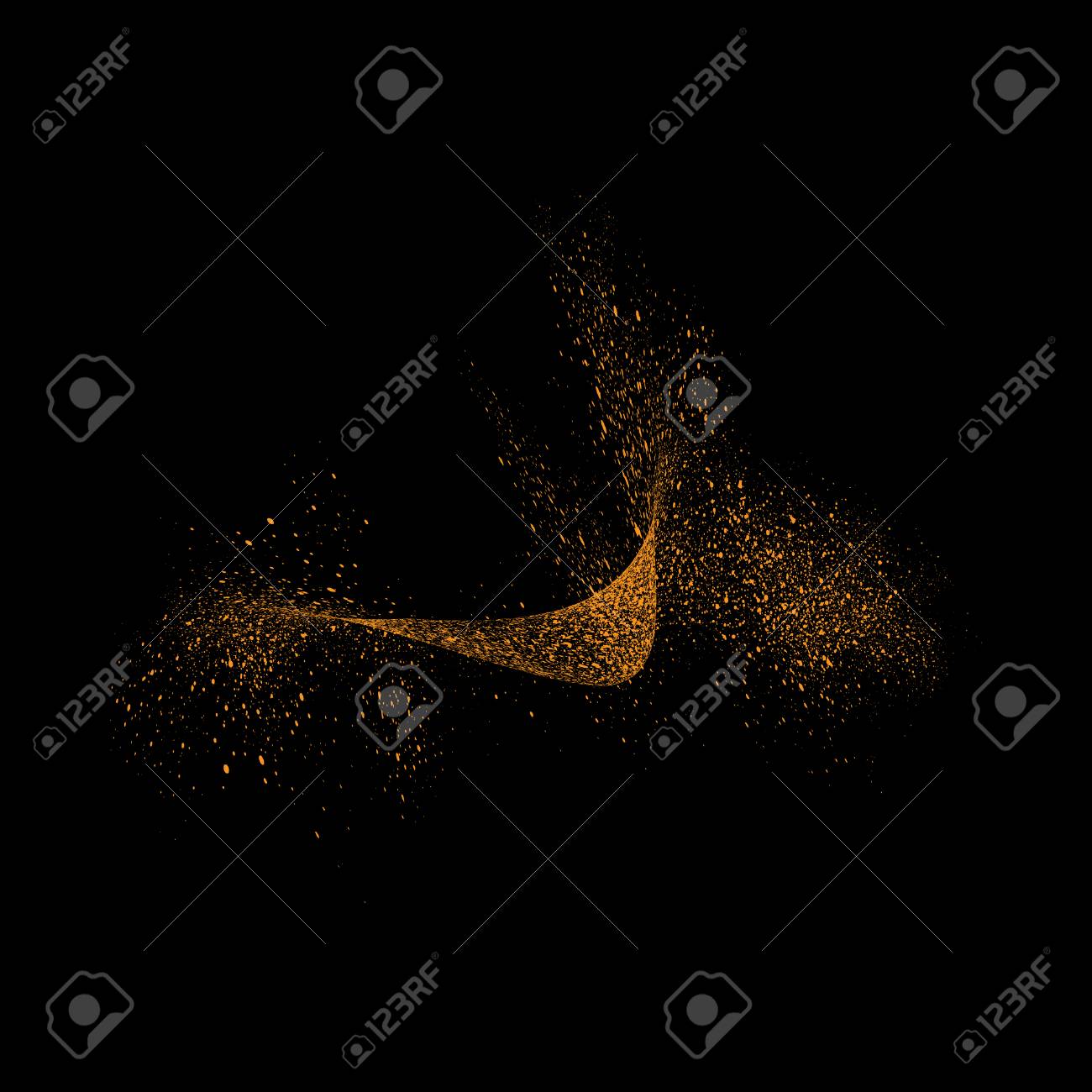 abstract movement of grain or dust particles vector format royalty