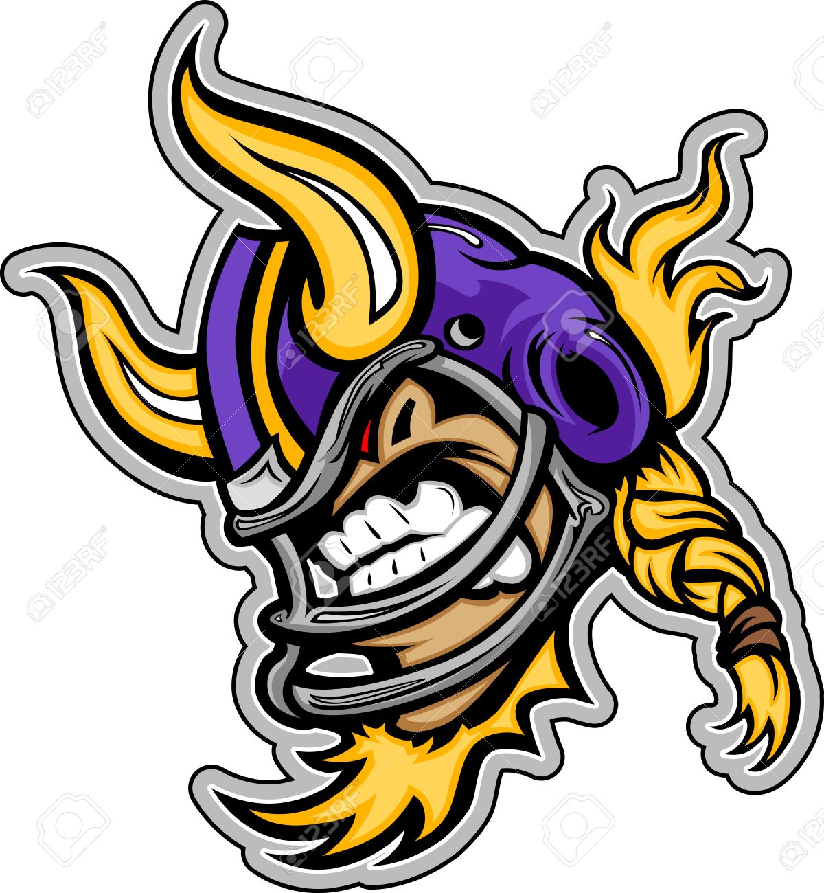 Crochet Minnesota Vikings Helmet Beanie With Horns - Etsy New Zealand, image size:1200x1300