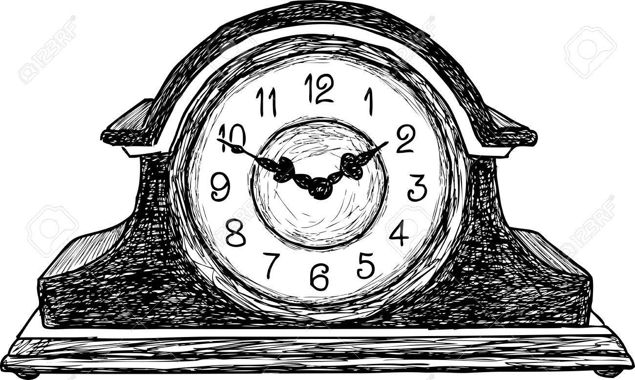 Vector Drawing Of An Old Desktop Clock Kliparty Vektory I Nabor Illyustracij Bez Oplaty Otchislenij Image 89210029 You can edit any of drawings via our online image editor before downloading. 123rf com