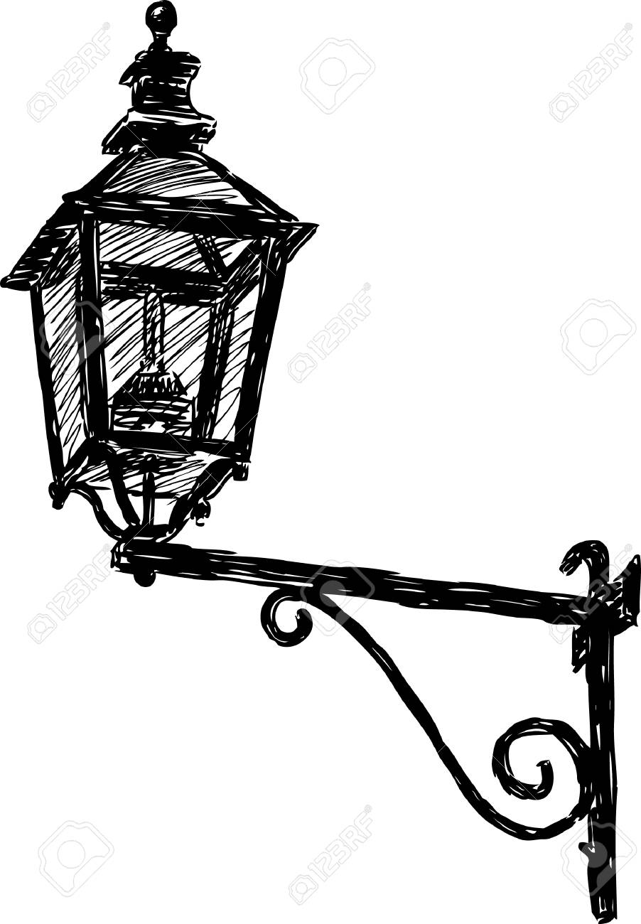 image of a vintage street light royalty free cliparts vectors and