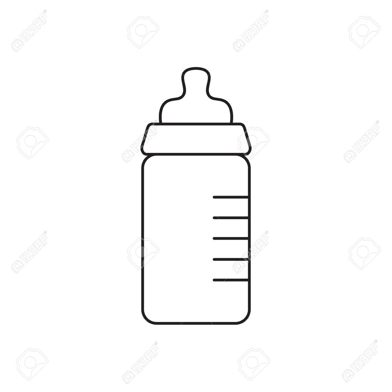 vector baby bottle