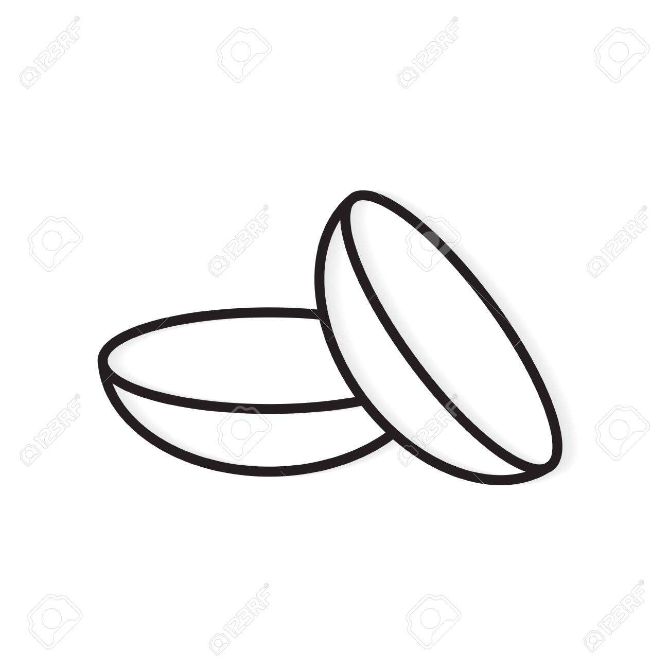 Contact Lens Icon Vector Illustration Royalty Free Cliparts Vectors And Stock Illustration Image 141058543