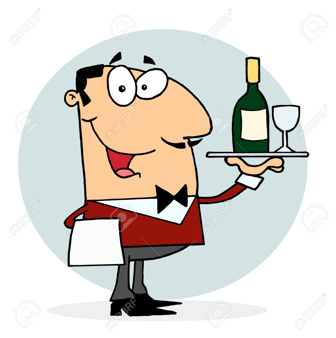 Caucasian Male Waiter Serving Wine Royalty Free SVG, Cliparts, Vectors, and  Stock Illustration. Image 6905972., image size:1291x1300