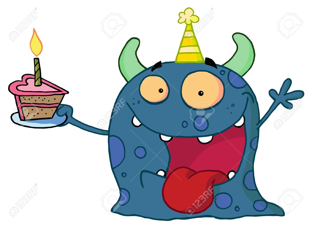 Birthday Monster Royalty Free Cliparts Vectors And Stock Illustration Image 6906550