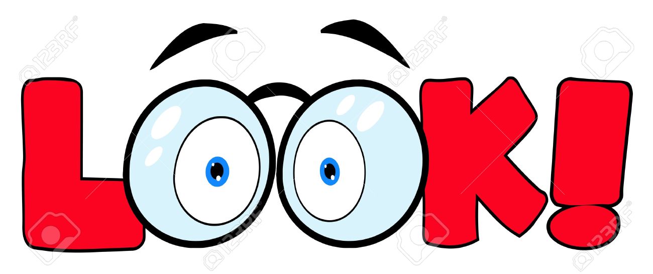cartoon text look with