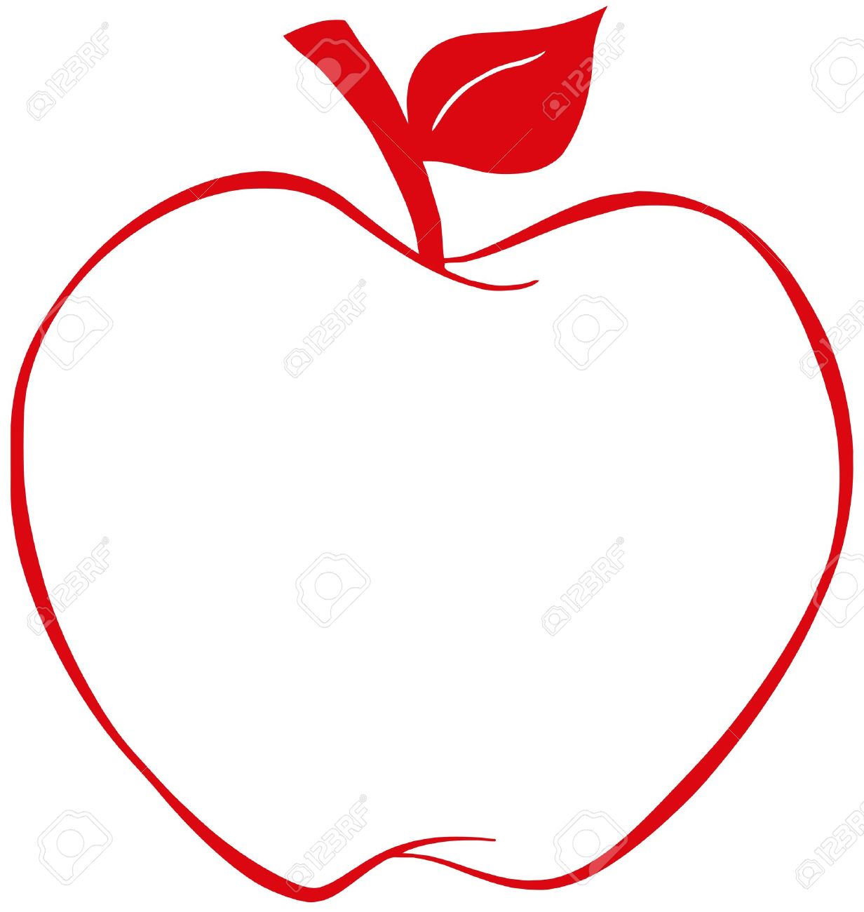 Red Apple Outline Images – Browse 7,198 Stock Photos, Vectors, and Video