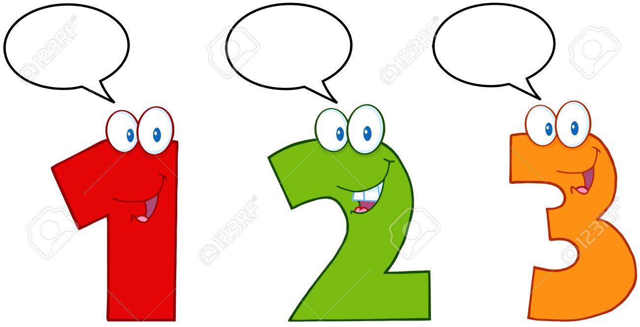 Numbers One,Two And Three Cartoon Mascot Characters With Speech Bubbles Royalty Free SVG, Cliparts, Vectors, And Stock Illustration. Image 14758398. Numbers One,Two And Three Cartoon Mascot Characters With Speech Bubbles Royalty Free SVG, Cliparts, Vectors, And Stock Illustration. Image 14758398.