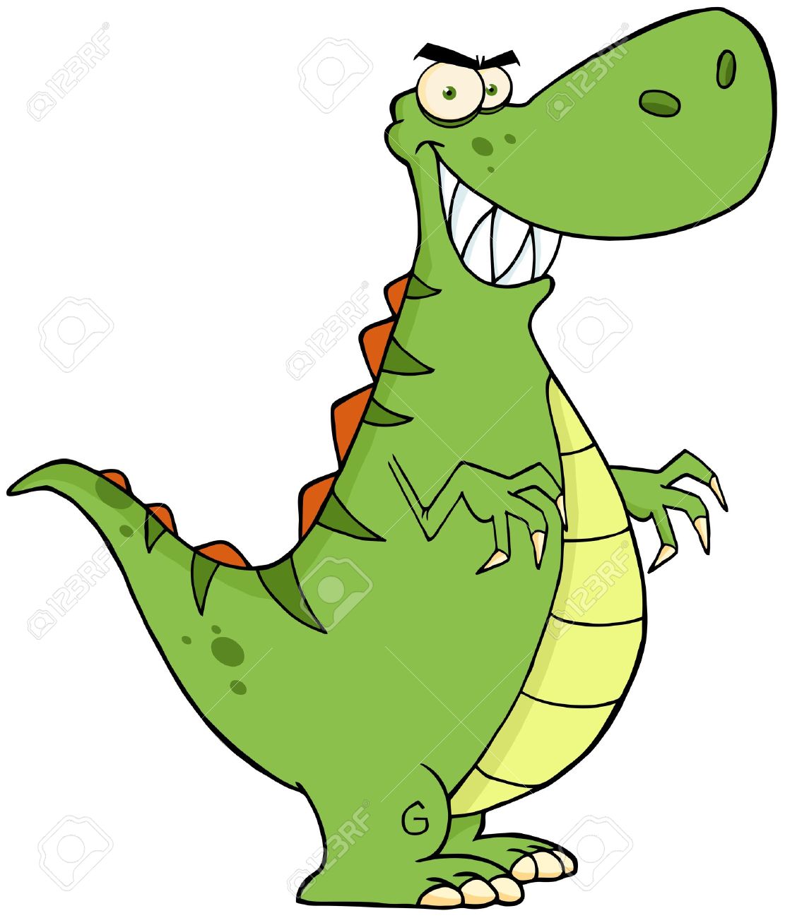 Angry Dinosaur Cartoon Character Royalty Free Cliparts Vectors And Stock Illustration Image 15393574