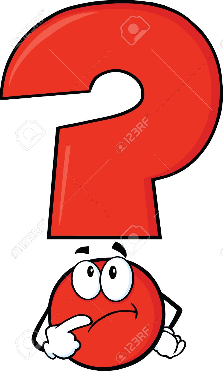 Red Question Mark Character Thinking Royalty Free SVG, Cliparts, Vectors,  and Stock Illustration. Image 21491972., image size:783x1300